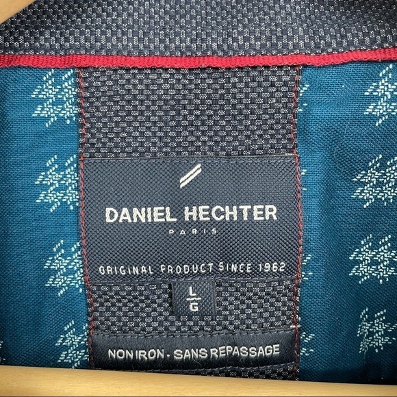 Daniel Hechter Paris  non iron blue white shirt - Picture 4 of 11